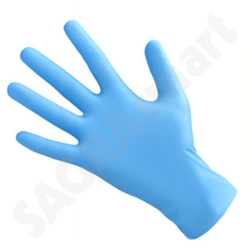 Guanti in Nitrile Blu per Alimenti - Taglia L